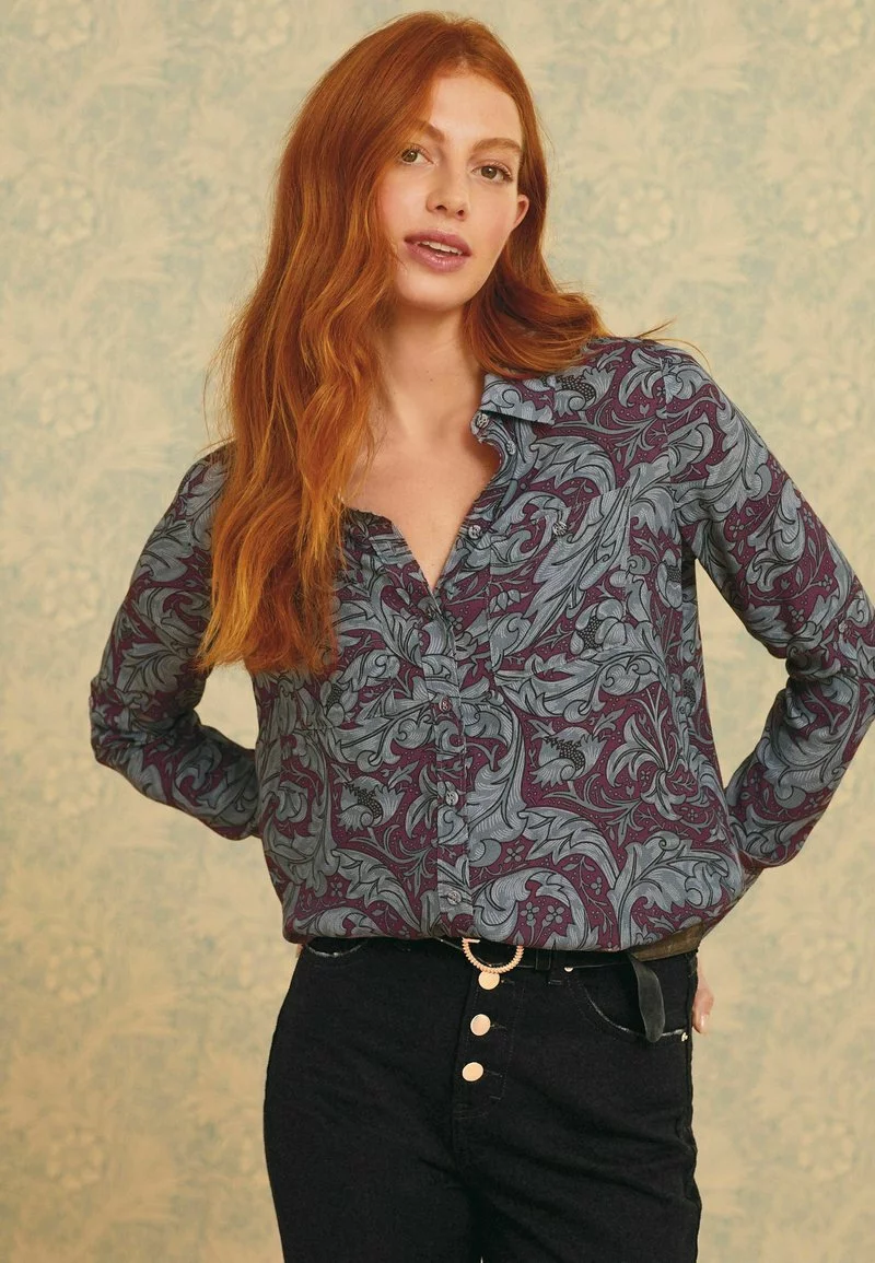 Next Damen Hemdbluse - Batchelors Rust Print 2 Next Damen Hemdbluse - Batchelors Rust Print – Bild 2