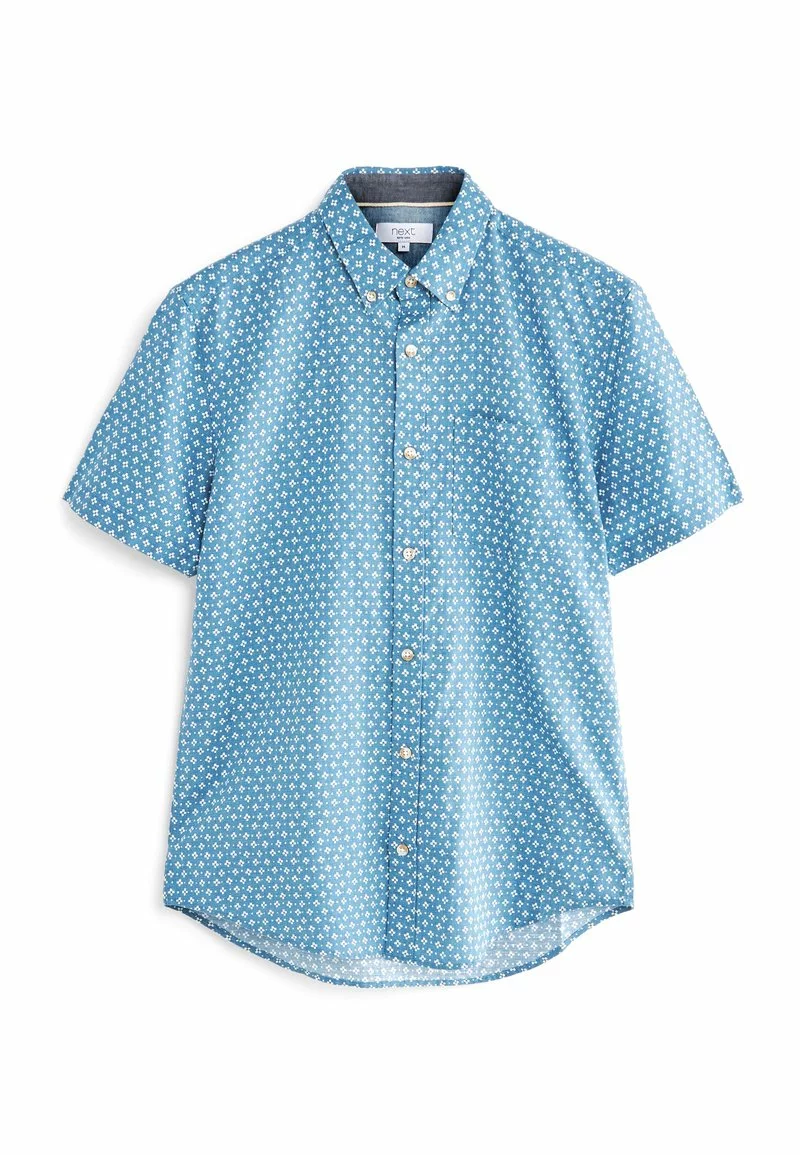 Next Herren SHORT SLEEVE - Hemd - Blue White 5 Next Herren SHORT SLEEVE - Hemd - Blue White – Bild 5