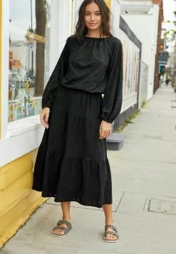 Next Damen A-Linien-Rock - Black