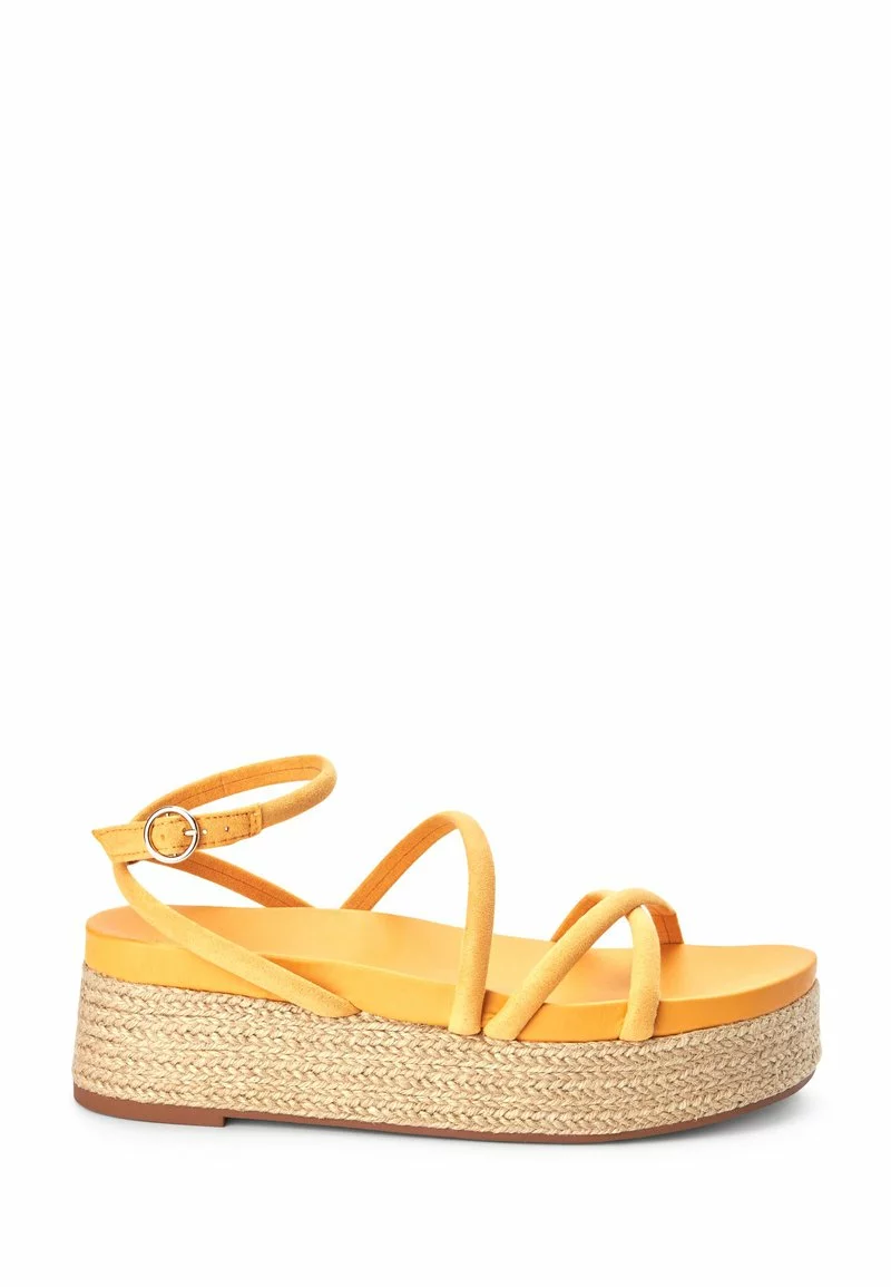 Next Damen Plateausandalette - Ochre Yellow 1 Next Damen Plateausandalette - Ochre Yellow