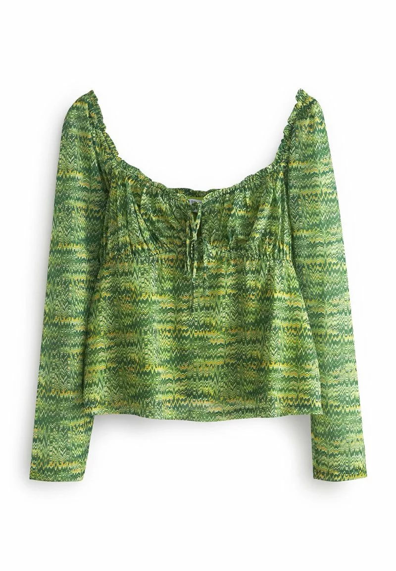 Next Damen LONG SLEEVE SQUARE NECK - Bluse - Lime Green Spacedye 5 Next Damen LONG SLEEVE SQUARE NECK - Bluse - Lime Green Spacedye – Bild 5