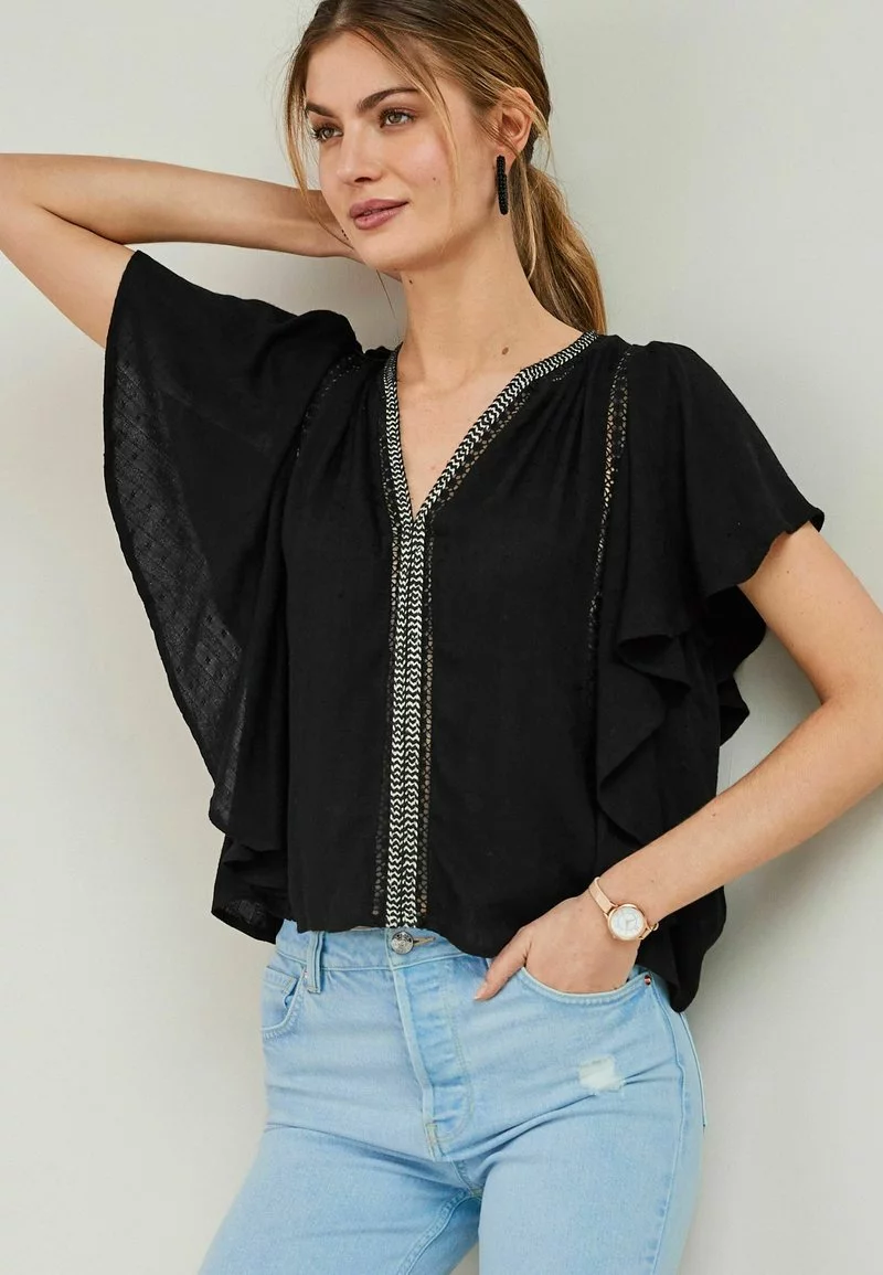 Next FLUTTER - Bluse - Black | Damen 1 Next FLUTTER - Bluse - Black | Damen