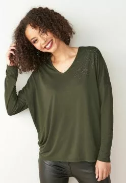 Next Damen LONG SLEEVE DOLMAN - Tunika - Green