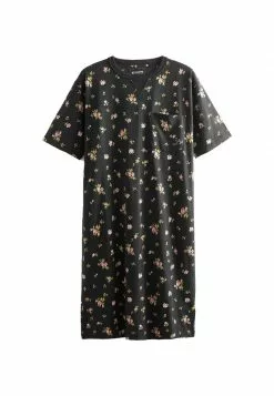 Next Damen Nachthemd - Black Floral -Next Großes Kaufhaus d6995bdad9154a1094cf7eaa64daefba