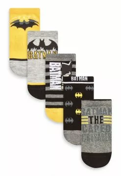 Next Kinder 5 PACK RICH - Socken - Yellow Grey Batman
