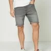 Next Jeans Shorts - Grey Mid Wash | Herren