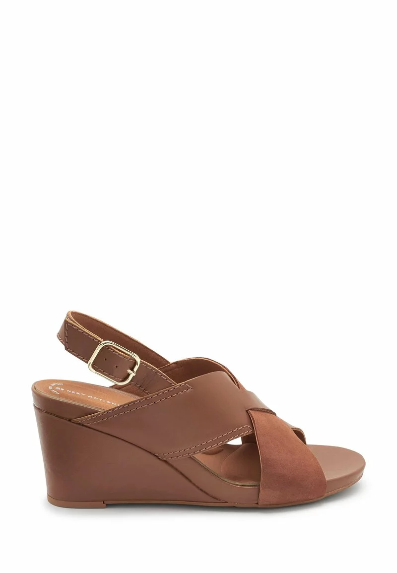 Next FOREVER COMFORT MOTION FLEX CROSSOVER - Keilsandalette - Tan Brown | Damen 1 Next FOREVER COMFORT MOTION FLEX CROSSOVER - Keilsandalette - Tan Brown | Damen
