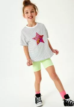 Next STRIPE FLIPPY STAR - T-Shirt Print - White | Kinder