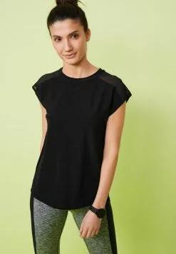 Next T-Shirt Basic - Black | Damen