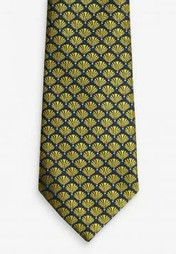 Next Herren TEXTURED 2 PACK WITH CLIP - Krawatte - Yellow Dark Blue -Next Großes Kaufhaus d8b7b7f11b884536a4c52b118e981e0d