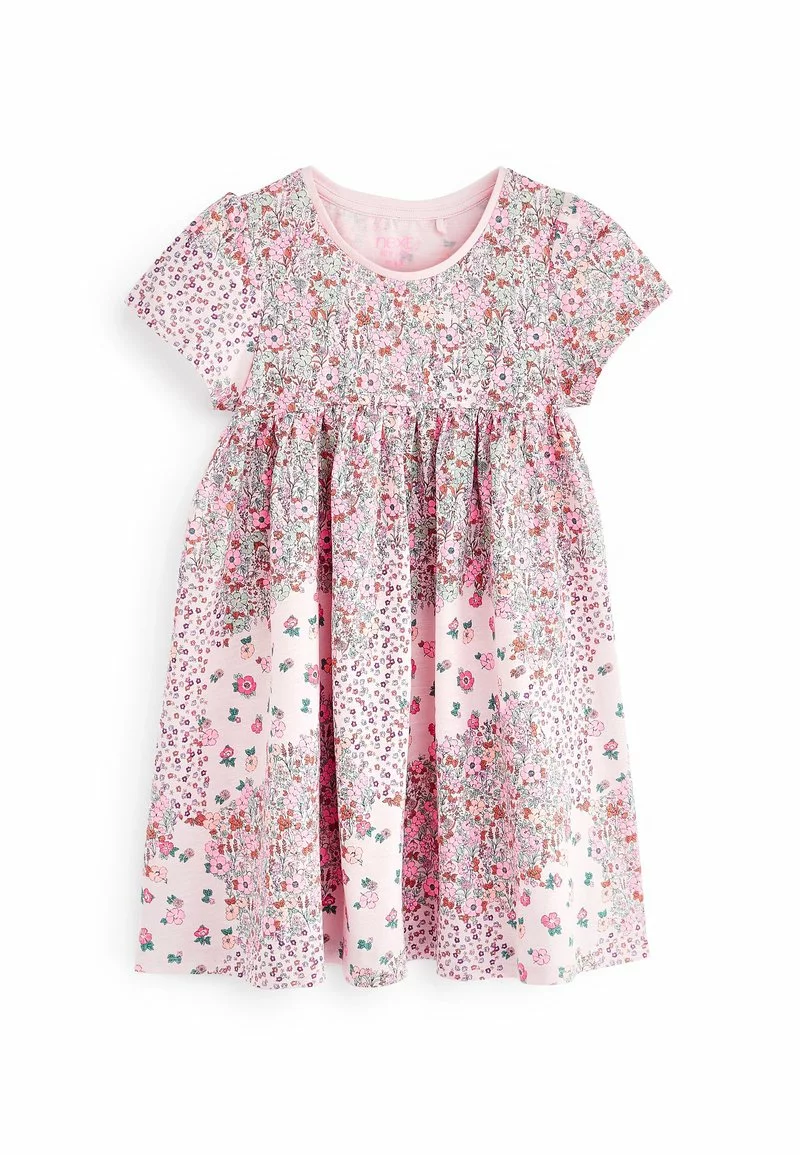 Next Kinder Jerseykleid - Pink Mixed Floral 1 Next Kinder Jerseykleid - Pink Mixed Floral