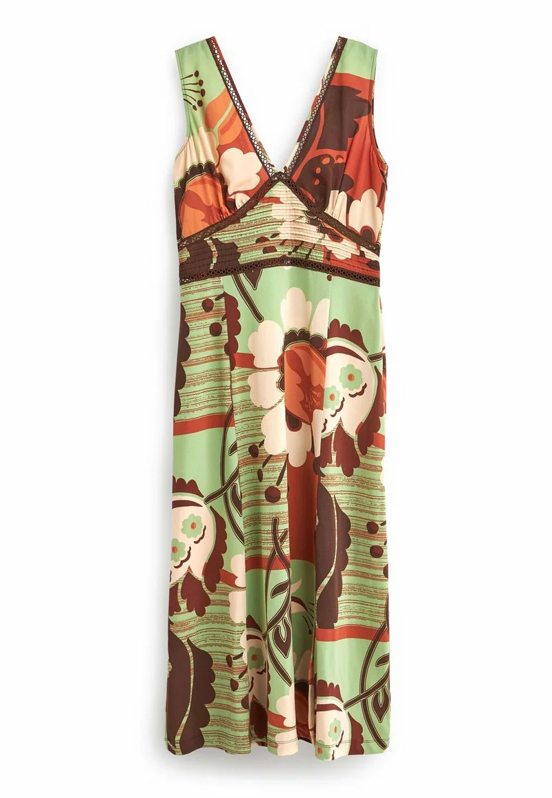 Next LADDER INSERT V-NECK - Jerseykleid - Orange Multi Floral | Damen 4 Next LADDER INSERT V-NECK - Jerseykleid - Orange Multi Floral | Damen – Bild 4