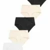 Next Damen COTTON KNICKERS FIVE PACK-MIDI - Panties - Black