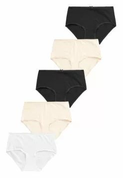 Next Damen COTTON KNICKERS FIVE PACK-MIDI - Panties - Black