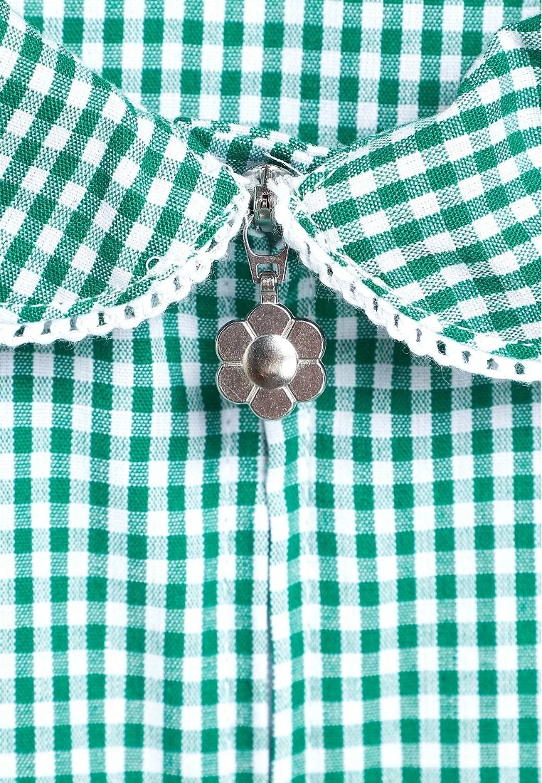 Next Kinder GINGHAM - Jumpsuit - Green 3 Next Kinder GINGHAM - Jumpsuit - Green – Bild 3