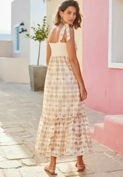 Next Damen BRODERIE - Freizeitkleid - White Ecru -Next Großes Kaufhaus dae45b54c9a849b8a430930f1a0c5496