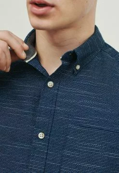 Next SHORT SLEEVE TEXTURED - Hemd - Navy Blue | Herren -Next Großes Kaufhaus db579a886ec54055b84f0fb7b64a4d0c