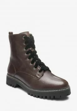 Next Damen Schnürstiefelette - Dark Brown