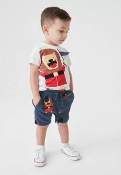Next SET - Shorts - White Blue Lion | Kinder
