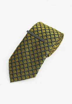 Next Herren TEXTURED 2 PACK WITH CLIP - Krawatte - Yellow Dark Blue -Next Großes Kaufhaus dbffe91fe4ea4fd595af0b2a79136e71