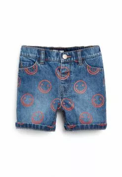 Next Kinder Jeans Shorts - Mid Blue Print