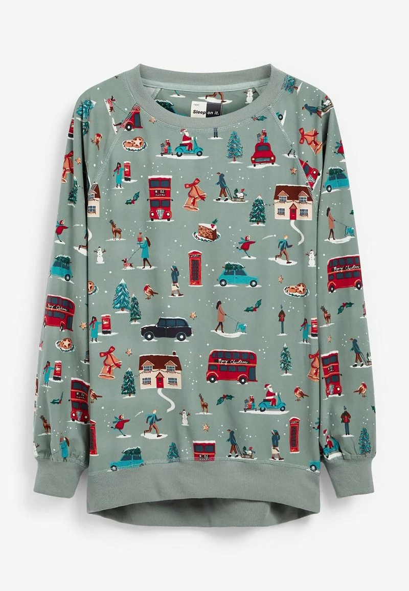 Next Damen CHRISTMAS MATCHING FAMILY WOMENS LONDON BUS - Nachtwäsche Set - Green 2 Next Damen CHRISTMAS MATCHING FAMILY WOMENS LONDON BUS - Nachtwäsche Set - Green – Bild 2