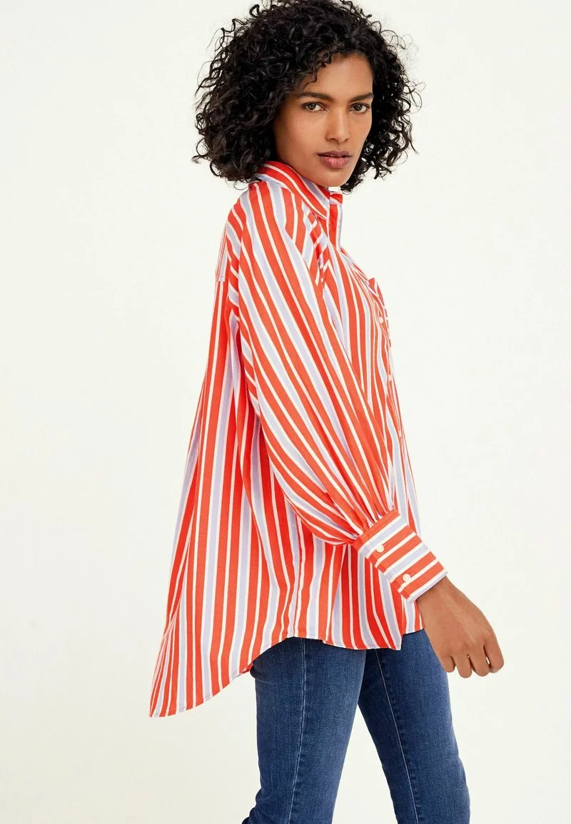 Next STRIPE OVERSIZE - Hemdbluse - Orange | Damen 5 Next STRIPE OVERSIZE - Hemdbluse - Orange | Damen – Bild 5