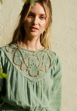 Next CUTWORK DETAIL SHORT - Freizeitkleid - Green | Damen -Next Großes Kaufhaus dcbd7327f2344cf0afd2f602fbe1ba9e