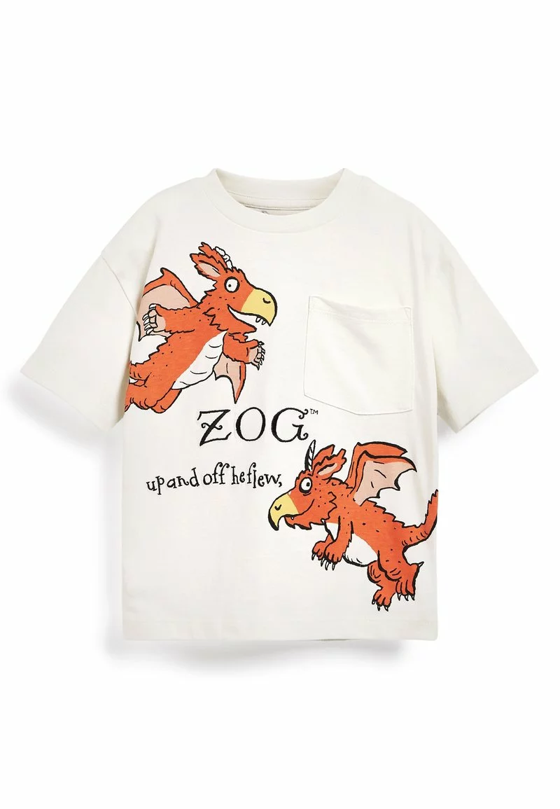 Next ZOG SHORT SLEEVE - T-Shirt Print - White | Kinder 1 Next ZOG SHORT SLEEVE - T-Shirt Print - White | Kinder