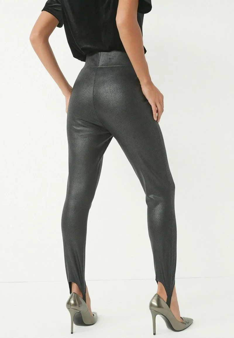 Next Damen STIRRUP - Leggings - Hosen - Mottled Black 2 Next Damen STIRRUP - Leggings - Hosen - Mottled Black – Bild 2