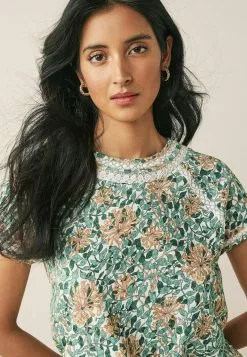 Next Damen BUBBLEHEM RAGLAN - T-Shirt Print - Green -Next Großes Kaufhaus de01a07dafda48ca801f858d4135c3fe