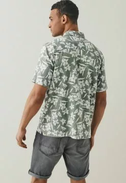 Next Herren SHORT SLEEVE - Hemd - Green Floral -Next Großes Kaufhaus de317e3dfd604be48c65fe9713058236