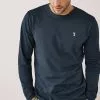 Next Herren BOXY - Langarmshirt - Navy Blue Cuffed