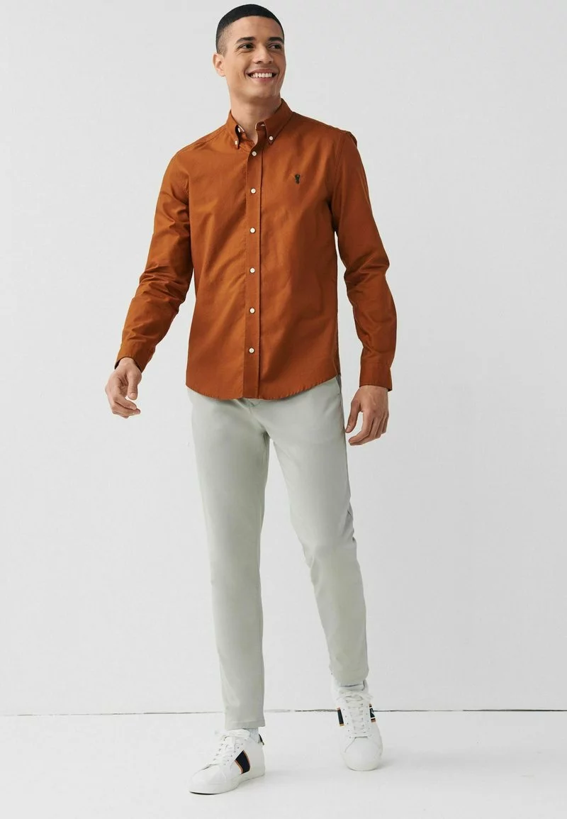 Next Herren LONG SLEEVE - Hemd - Orange 2 Next Herren LONG SLEEVE - Hemd - Orange – Bild 2