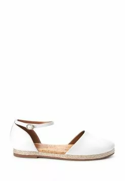 Next Damen Riemchenballerina - White