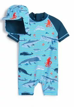 Next SET SUNSAFE - Badeanzug - Blue | Kinder