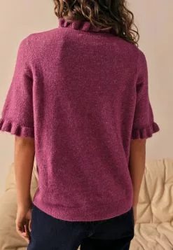 Next Damen RUFFLE - Strickpullover - Purple -Next Großes Kaufhaus e1101d1b8af94eb4baf2a24bb2d49493