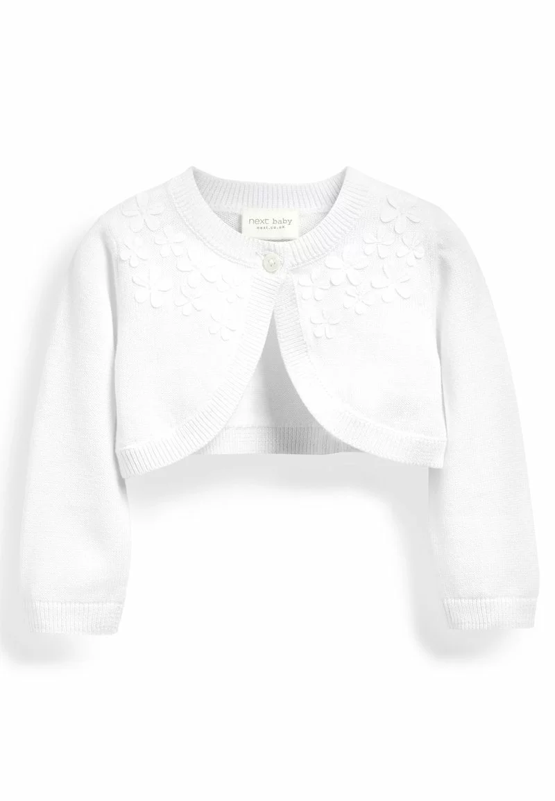 Next Kinder SHRUG - Strickjacke - White 1 Next Kinder SHRUG - Strickjacke - White