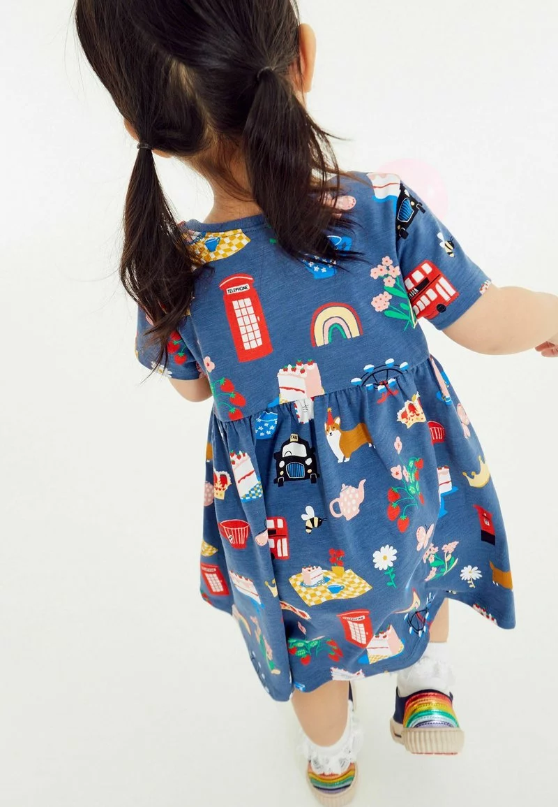 Next Kinder Jerseykleid - Blue London Jubilee 2 Next Kinder Jerseykleid - Blue London Jubilee – Bild 2