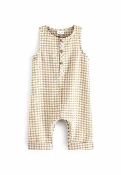 Next Kinder CRINKLE - Jumpsuit - Neutral Gingham