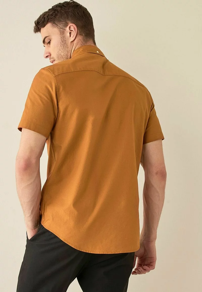 Next SHORT SLEEVE OXFORD - Hemd - Orange | Herren 2 Next SHORT SLEEVE OXFORD - Hemd - Orange | Herren – Bild 2