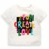 Next Kinder SLOGAN - T-Shirt Print - White