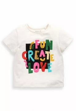 Next Kinder SLOGAN - T-Shirt Print - White