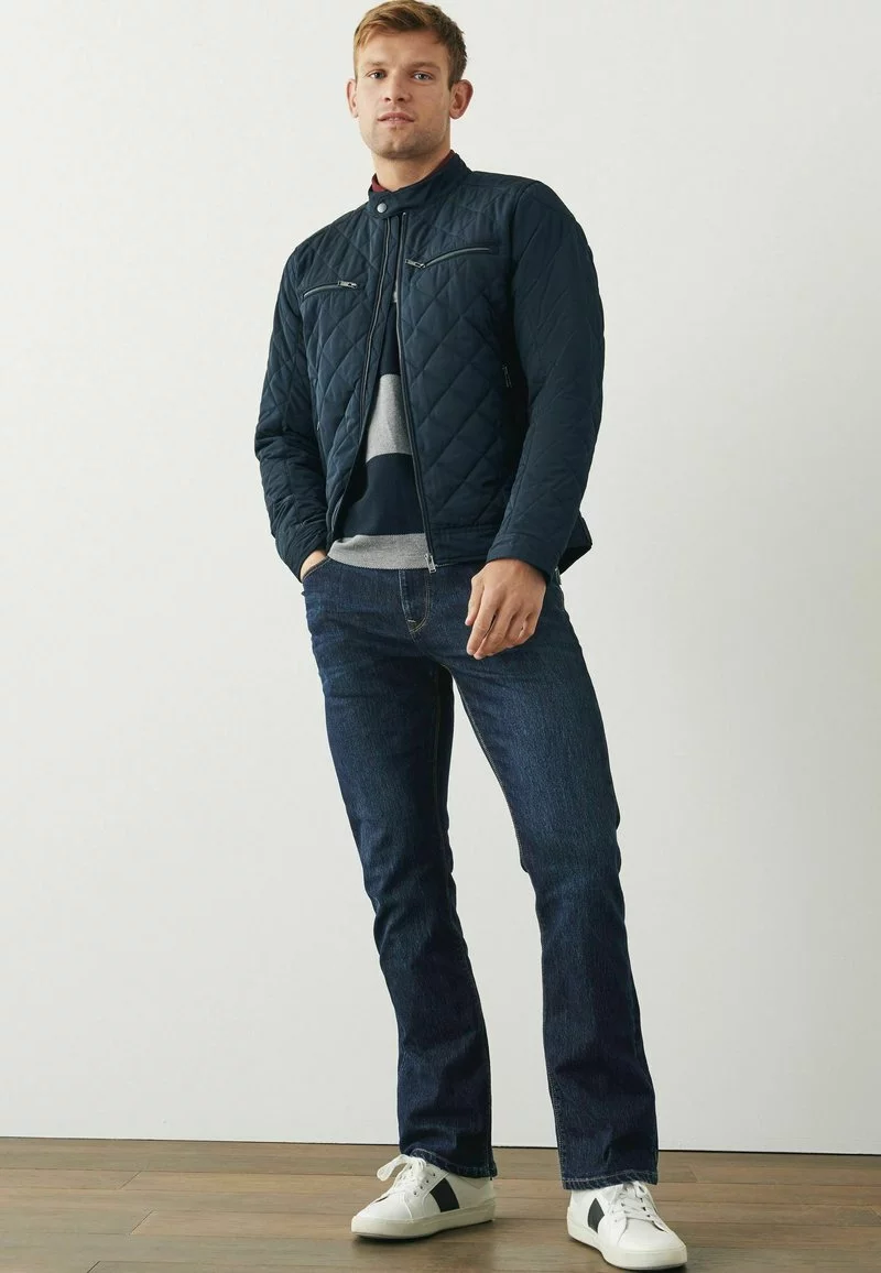 Next Herren BELTED - Jeans Straight Leg - Dark Blue 1 Next Herren BELTED - Jeans Straight Leg - Dark Blue