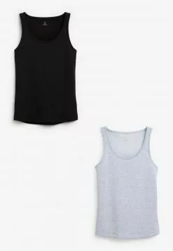 Next Damen 2 PACK - Unterhemd/-shirt - Grey -Next Großes Kaufhaus e37ce1af05e04cc3b4c0894b1a1f6dff