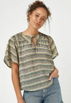 Next Damen FLUTTER - Bluse - Yellow Geo Print