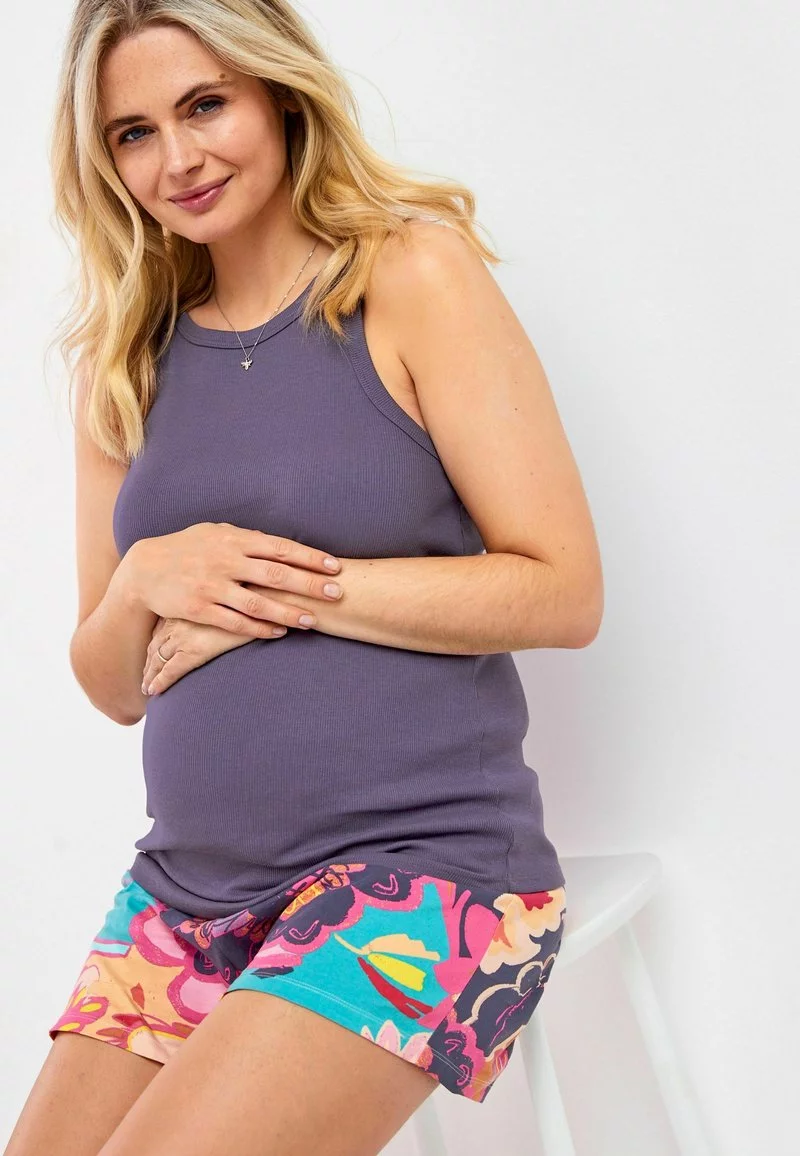 Next Damen Nachtwäsche Set - Grey Floral 4 Next Damen Nachtwäsche Set - Grey Floral – Bild 4