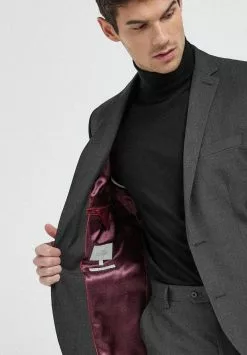 Next Herren Strukturierter Anzug Aus Wollmischgewebe Skinny Fit - Anzugsakko - Grey -Next Großes Kaufhaus e4d539a6e6ae43a5a065c299c46bbb3a