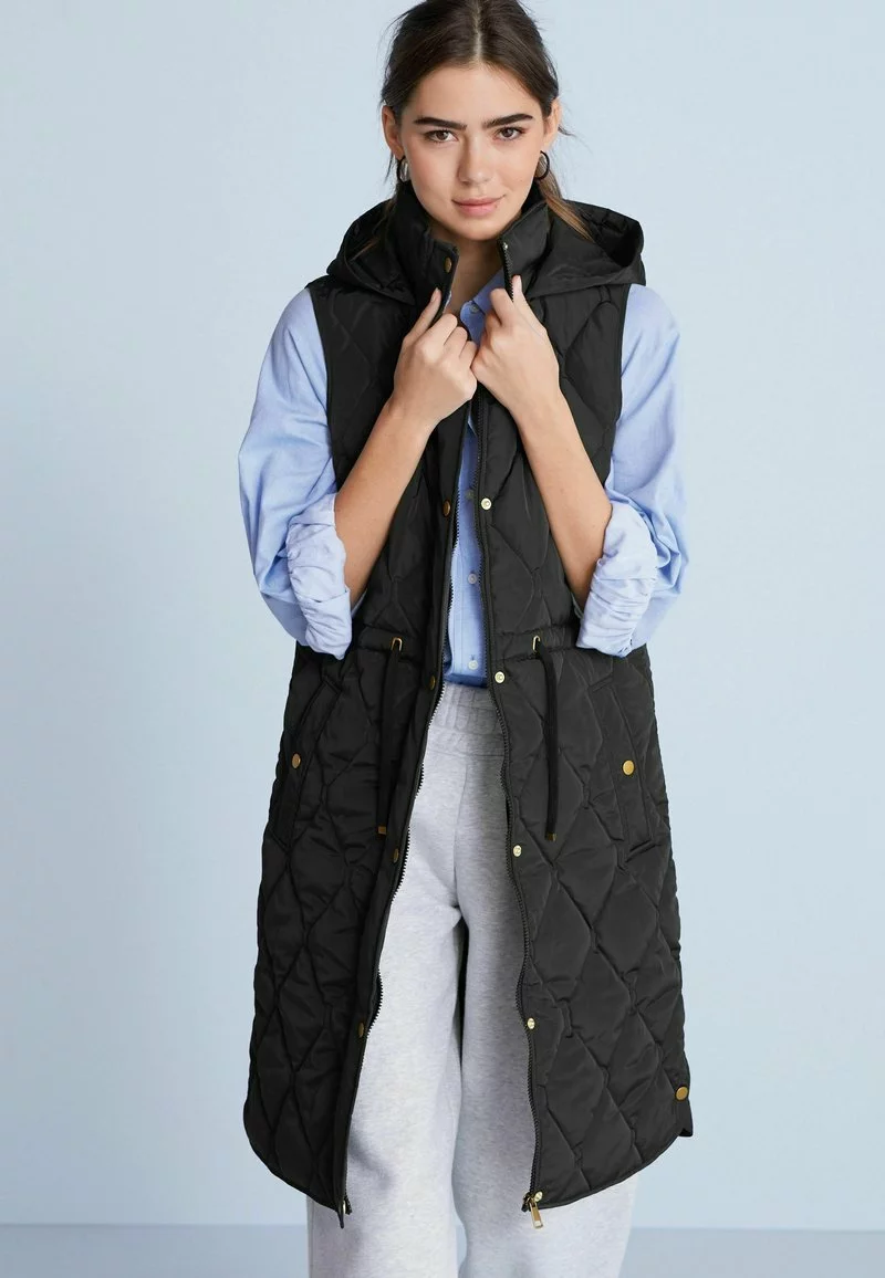 Next Damen LONGLINE - Weste - Black 2 Next Damen LONGLINE - Weste - Black – Bild 2