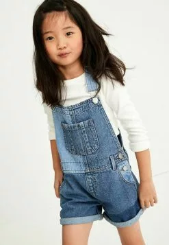 Next PATCHED SHORT - Latzhose - Blue Denim | Kinder